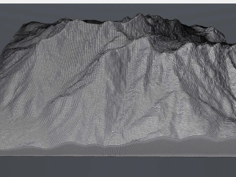 Mountain landscape Loferer Steinberg Austria 3D Model