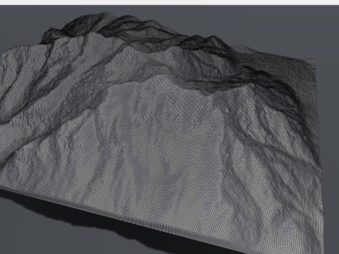 Mountain landscape Loferer Steinberg Austria Model 3D