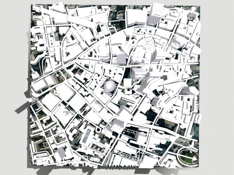 Cityscape London Great Britain fragment city Modelo 3D