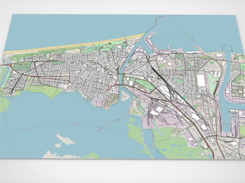 Cityscape Liepaja Latvia Model 3D