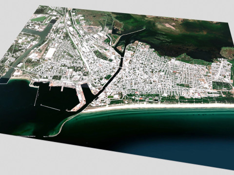 Cityscape Liepaja Latvia 3D Model