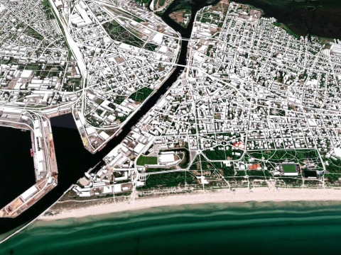 Cityscape Liepaja Latvia 3D Model