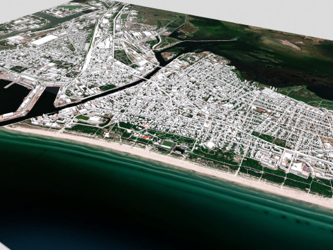 Cityscape Liepaja Latvia 3D Model