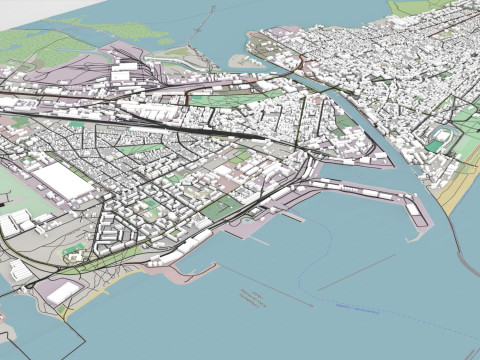 Cityscape Liepaja Latvia 3D Model