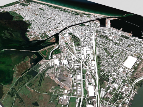 Cityscape Liepaja Latvia 3D Model