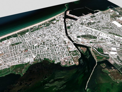 Cityscape Liepaja Latvia 3D Model