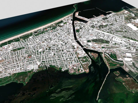 Cityscape Liepaja Latvia 3D Model