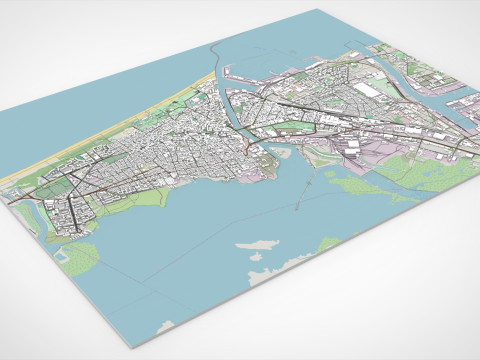 Cityscape Liepaja Latvia 3D Model
