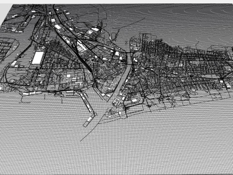 Cityscape Liepaja Latvia 3D Model