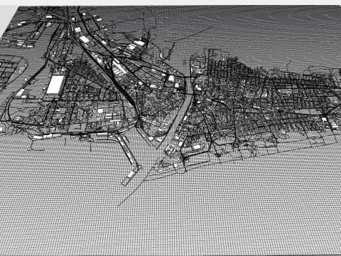 Cityscape Liepaja Latvia 3D Model