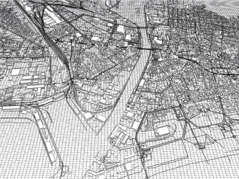 Cityscape Liepaja Latvia 3D Model