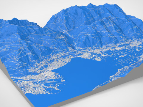 Cityscape Verzasca Switzerland 3Dモデル