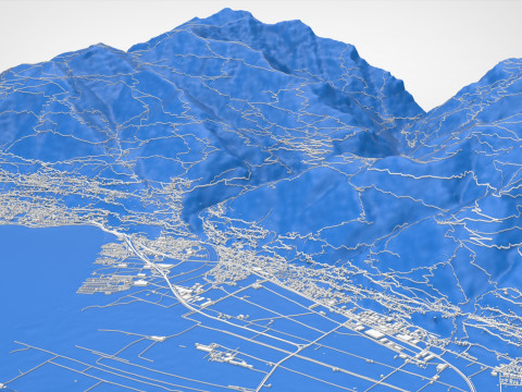 Cityscape Verzasca Switzerland 3Dモデル
