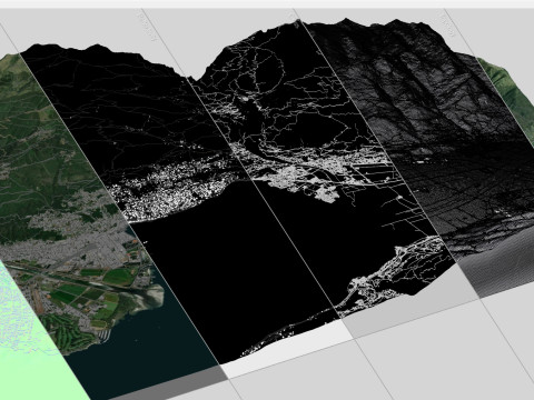 Cityscape Verzasca Switzerland 3Dモデル