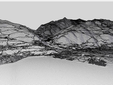 Cityscape Verzasca Switzerland 3Dモデル