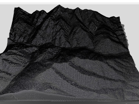 Mountain landscape Upper and Lower Lars 3D Model