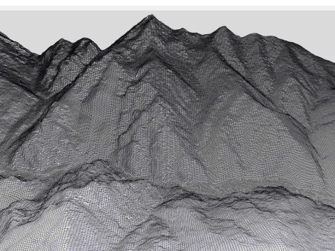 Mountain landscape Upper and Lower Lars 3D Model