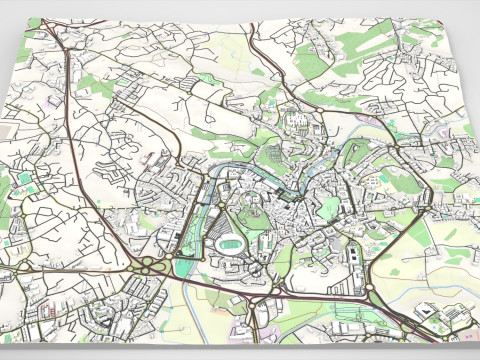 Cityscape Leiria Portugal 3D-Modell