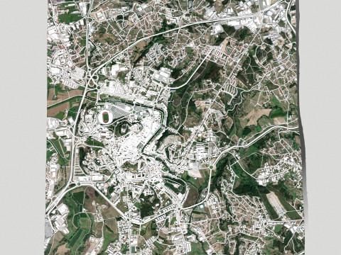 Cityscape Leiria Portugal 3D-Modell