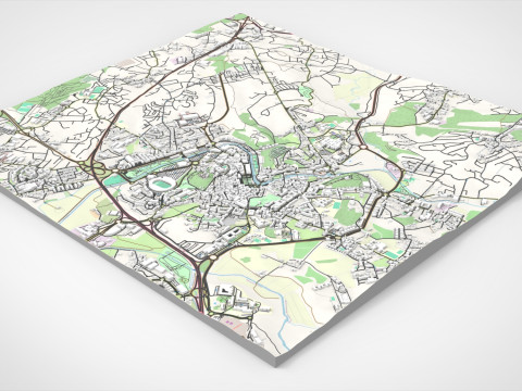 Cityscape Leiria Portugal 3D-Modell