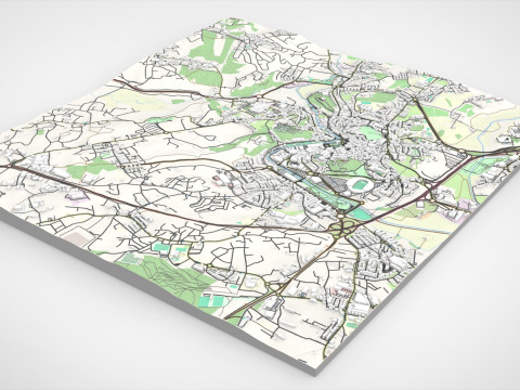 Cityscape Leiria Portugal 3D-Modell