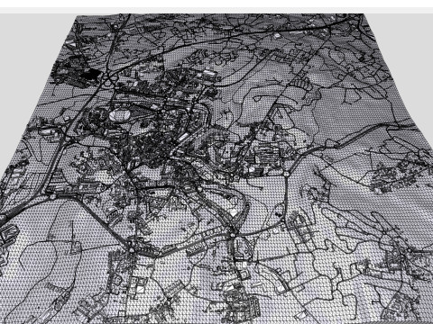 Cityscape Leiria Portugal 3D-Modell