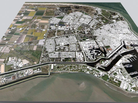 Cityscape Den Helder Netherlands 3D Model