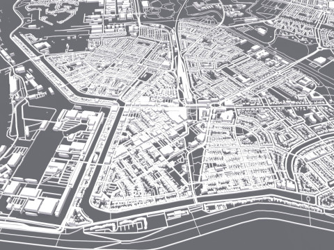 Cityscape Den Helder Netherlands 3D Model