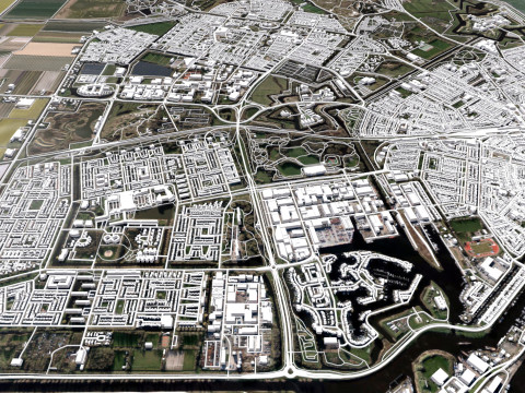 Cityscape Den Helder Netherlands 3D Model