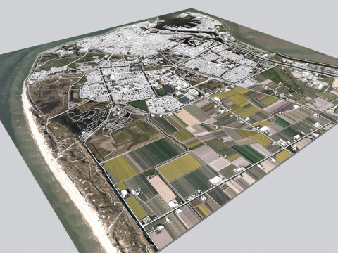 Cityscape Den Helder Netherlands 3D Model