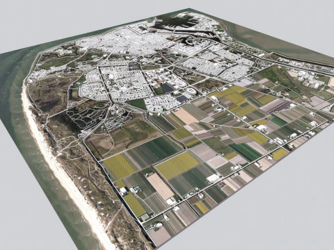 Cityscape Den Helder Netherlands 3D Model