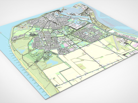Cityscape Den Helder Netherlands 3D Model