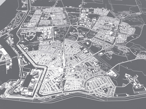 Cityscape Den Helder Netherlands 3D Model