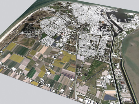 Cityscape Den Helder Netherlands 3D Model