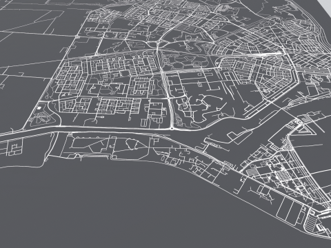 Cityscape Den Helder Netherlands 3D Model