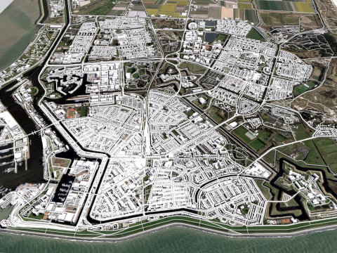 Cityscape Den Helder Netherlands 3D Model