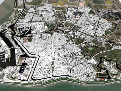 Cityscape Den Helder Netherlands 3D Model