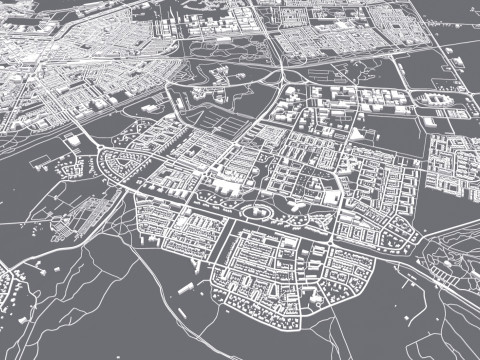 Cityscape Den Helder Netherlands 3D Model