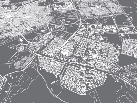 Cityscape Den Helder Netherlands 3D Model