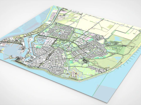 Cityscape Den Helder Netherlands 3D Model