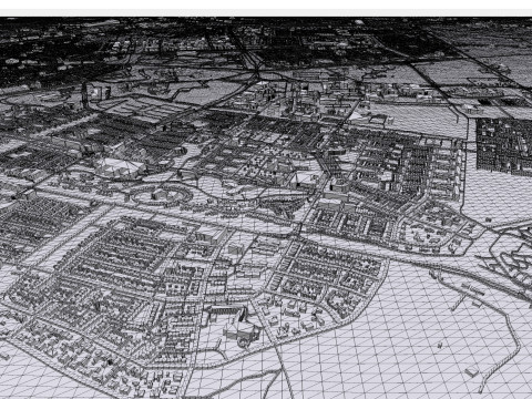 Cityscape Den Helder Netherlands 3D Model