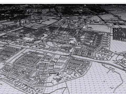 Cityscape Den Helder Netherlands 3D Model