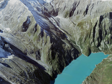 The Goscheneralpsee reservoir Switzerland 3D Model