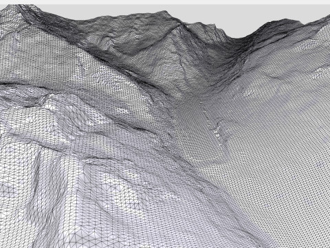 The Goscheneralpsee reservoir Switzerland 3D Model