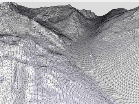 The Goscheneralpsee reservoir Switzerland 3D Model
