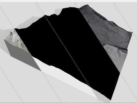 The Goscheneralpsee reservoir Switzerland 3D Model