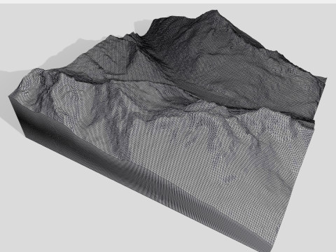 The Goscheneralpsee reservoir Switzerland 3D Model