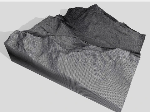 The Goscheneralpsee reservoir Switzerland 3D Model