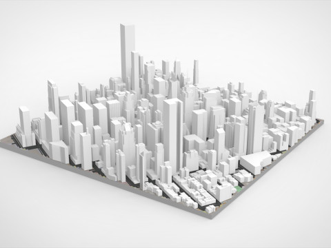 Midtown Manhattan New York United States 3D Модель