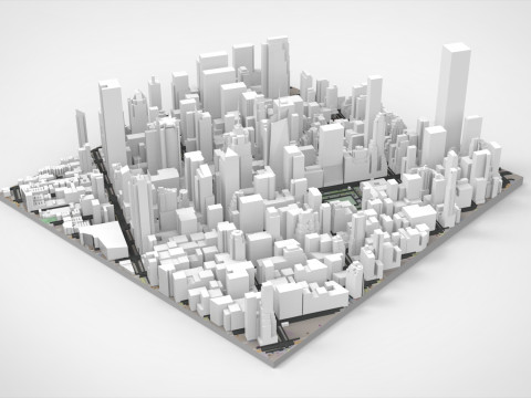 Midtown Manhattan New York United States Model 3D